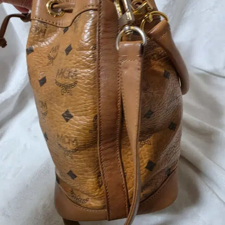 [BUNJANG] MCM Visetos Drawstring Bag / 정품 mcm 비세토스 복조리백