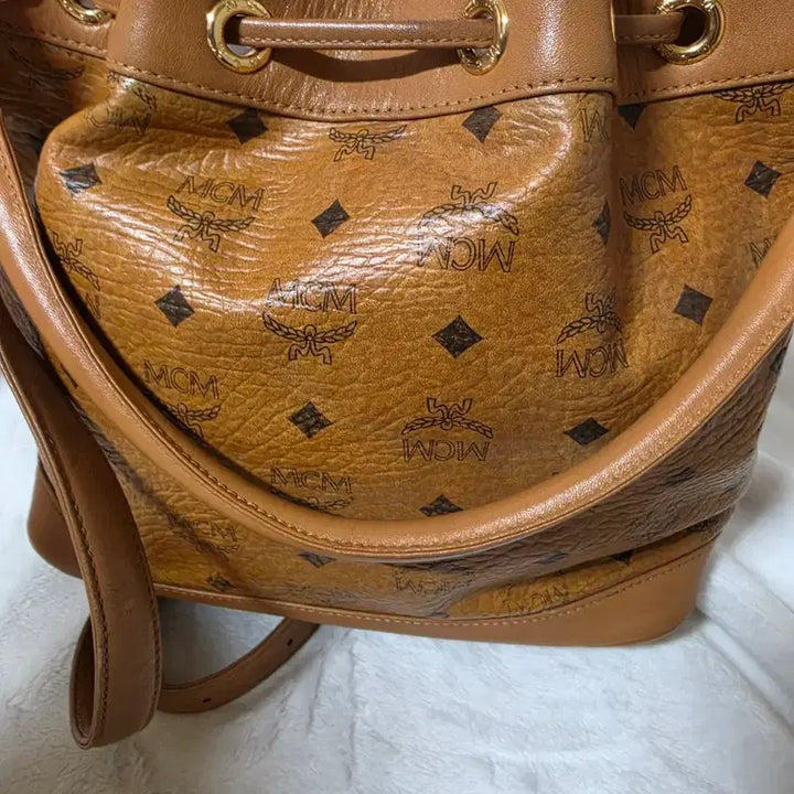 [BUNJANG] MCM Visetos Drawstring Bag / 정품 mcm 비세토스 복조리백