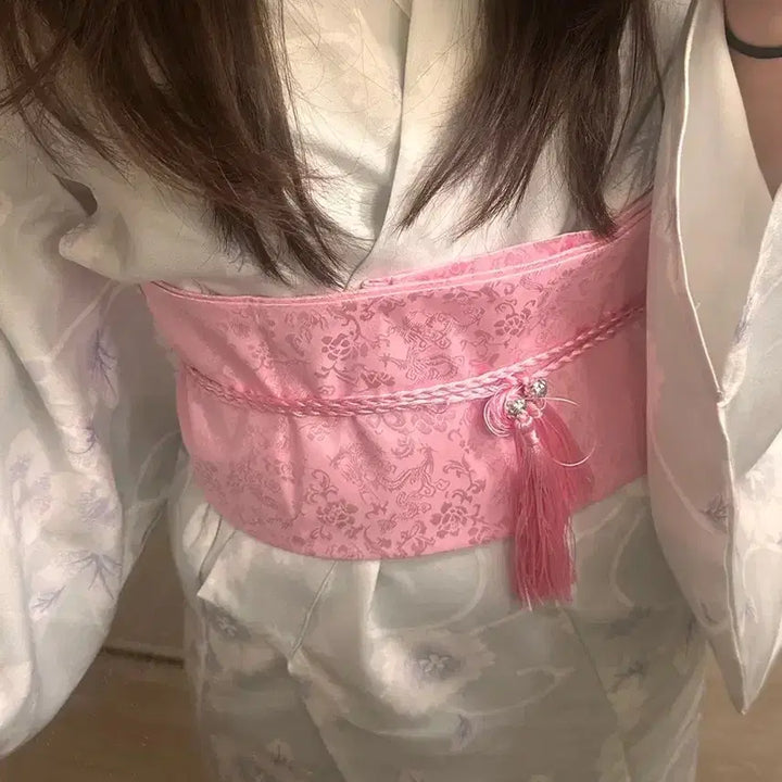[BUNJANG] Light Blue Yukata Kimono Set Rental / (대여 일시중단/6월 오픈) 졸업사진 유카타 기모노 대여