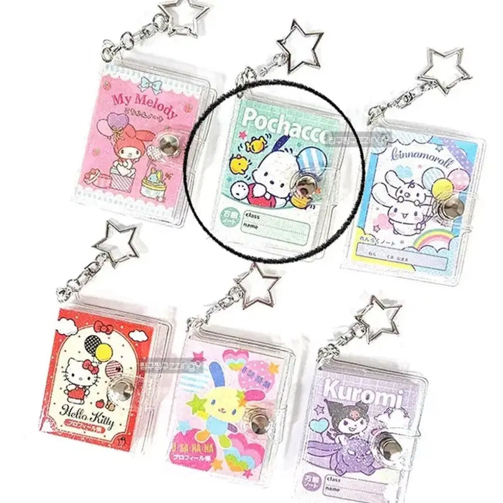 [BUNJANG] Sanrio Pochacco Mini Book Binder Keychain Charm / 산리오 미니북 바인더 키홀더 키링 포차코