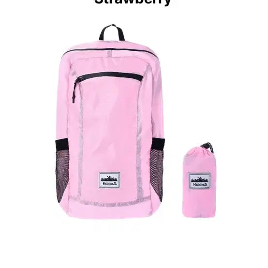 [BUNJANG] Sculptor Strawberry Pink Backpack / 하이산 백팩 스트로베리 핑크 스컬프터 뚜오미오 허그유어스킨
