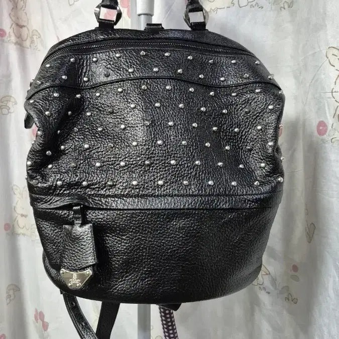 [BUNJANG] Bruno Magli Leather Studded Backpack / 브루노말리  백팩