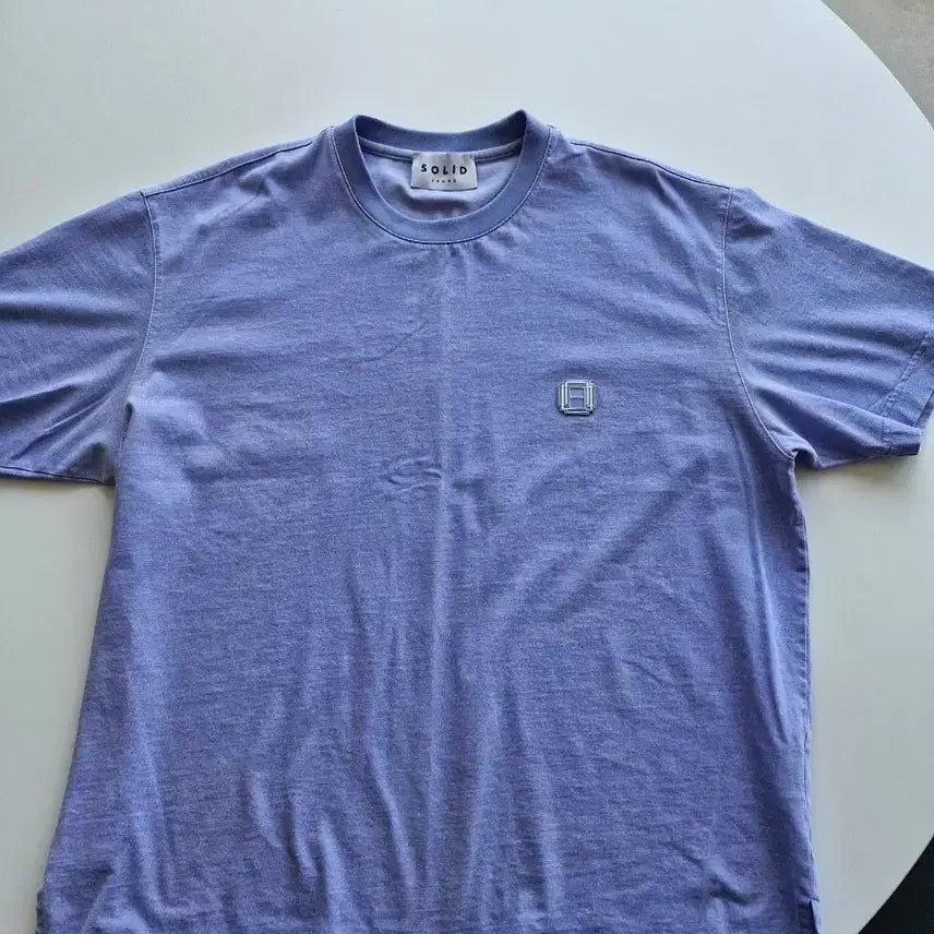 [BUNJANG] Solid Homme Purple Short Sleeve T-Shirt Size 50 (105) / 솔리드옴므 보라색 반팔티 50사이즈(105)