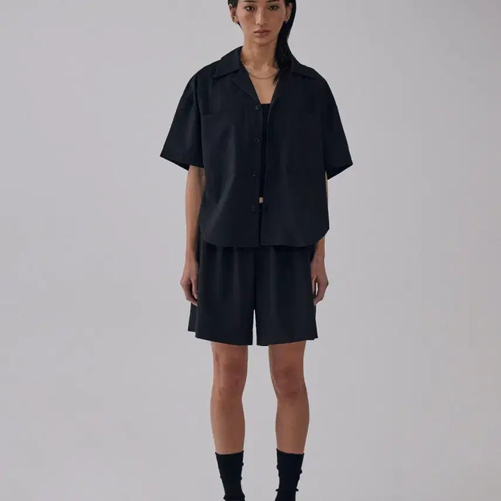 [SOLD OUT] 트리밍버드 하프 파자마 반팔셔츠