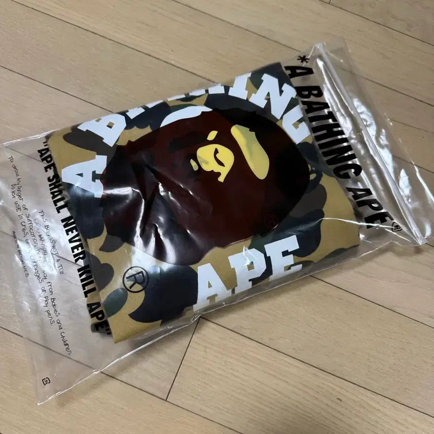 [BUNJANG] Bape 1st Camo College T-Shirt Yellow / [2xl] 베이프 1st 카모 컬리지 반팔 황계