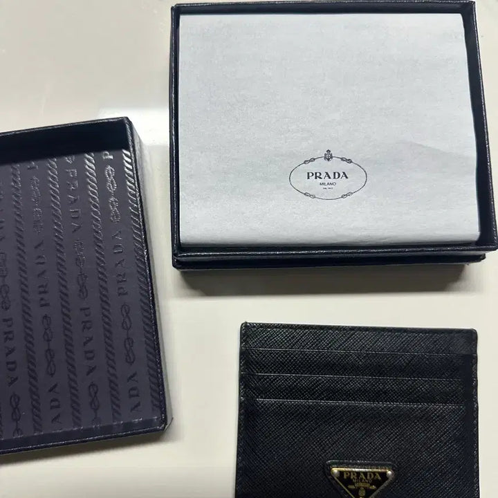 [BUNJANG] Prada Saffiano Card Holder Black Full Box / 프라다 사피아노 카드지갑 블랙 풀박스