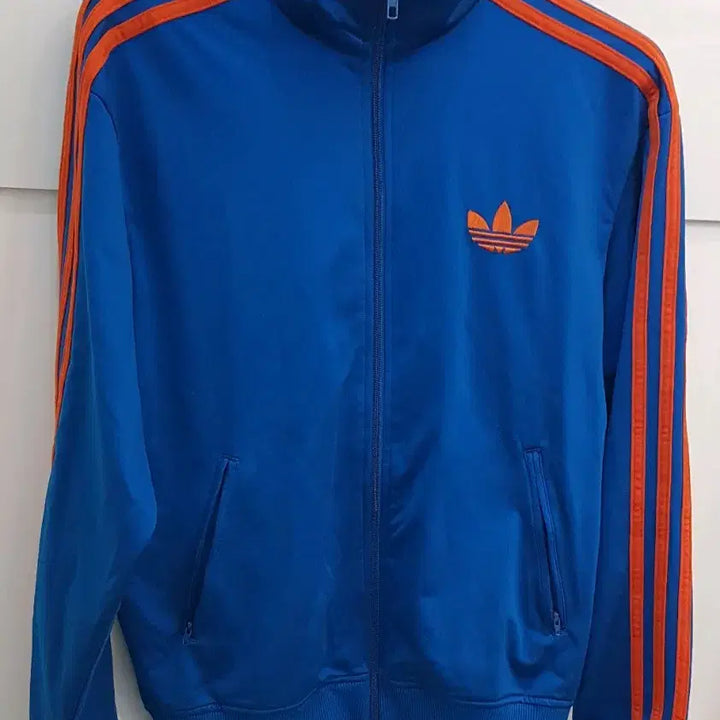 [BUNJANG] Adidas Firebird Track Top Blue Orange Size 100 / 아디다스 파이어버드 트랙탑 블루 오렌지100사이즈