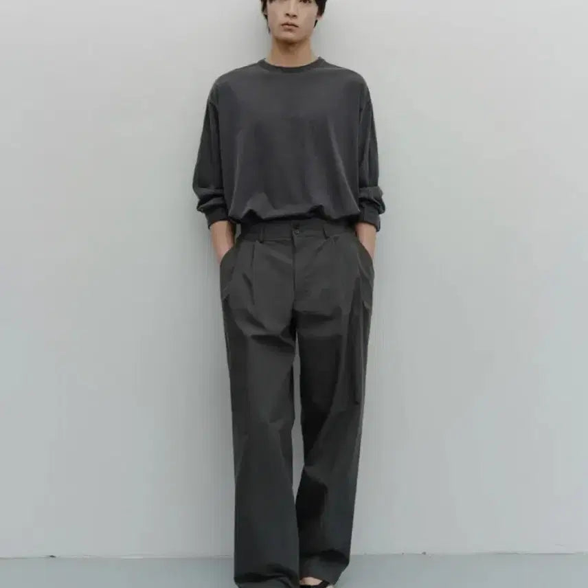 [BUNJANG] Another Office Santiago Officer Pants Taupe Grey / 3) 어나더오피스 산티아고 오피서 팬츠 타우페그레이