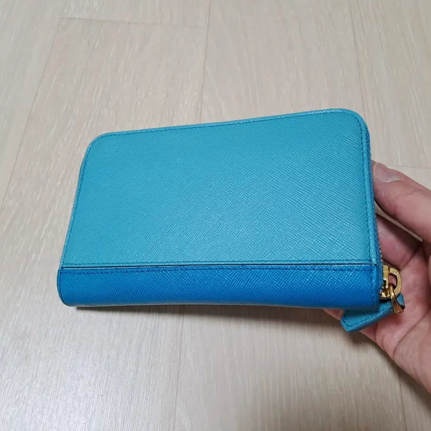 [BUNJANG] Prada Saffiano Bi-Color Zip Wallet / [100%/정품] 프라다 사피아노 투톤 지퍼 지갑