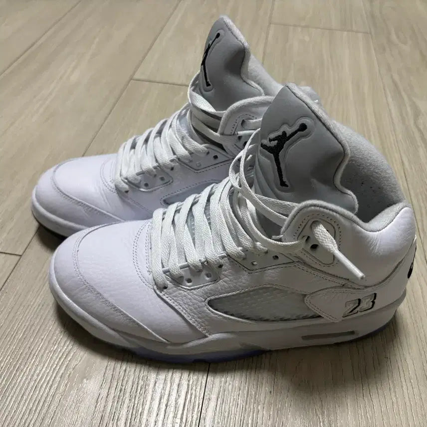 [BUNJANG] Air Jordan 5 Retro OG White Metallic / 에어 조던 5 레트로 OG 화이트 메탈릭