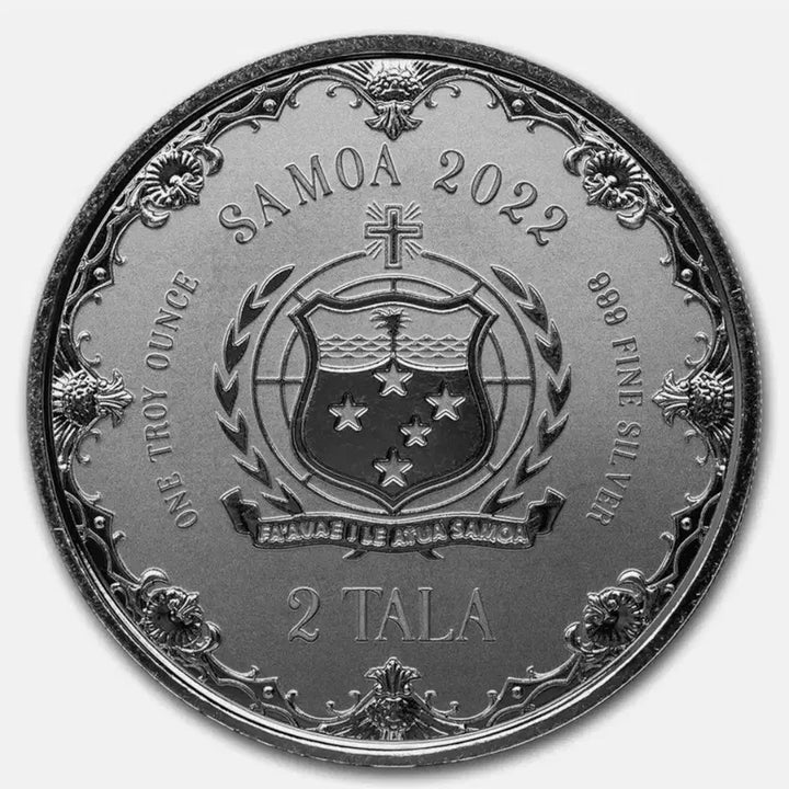 [BUNJANG] Samoa 2022 Mermaid Series 1 oz 99.9% Pure Silver Colorized Coin / 2022년 사모아 머메이드 시리즈 1온스 999% 순은 컬러색채 은화