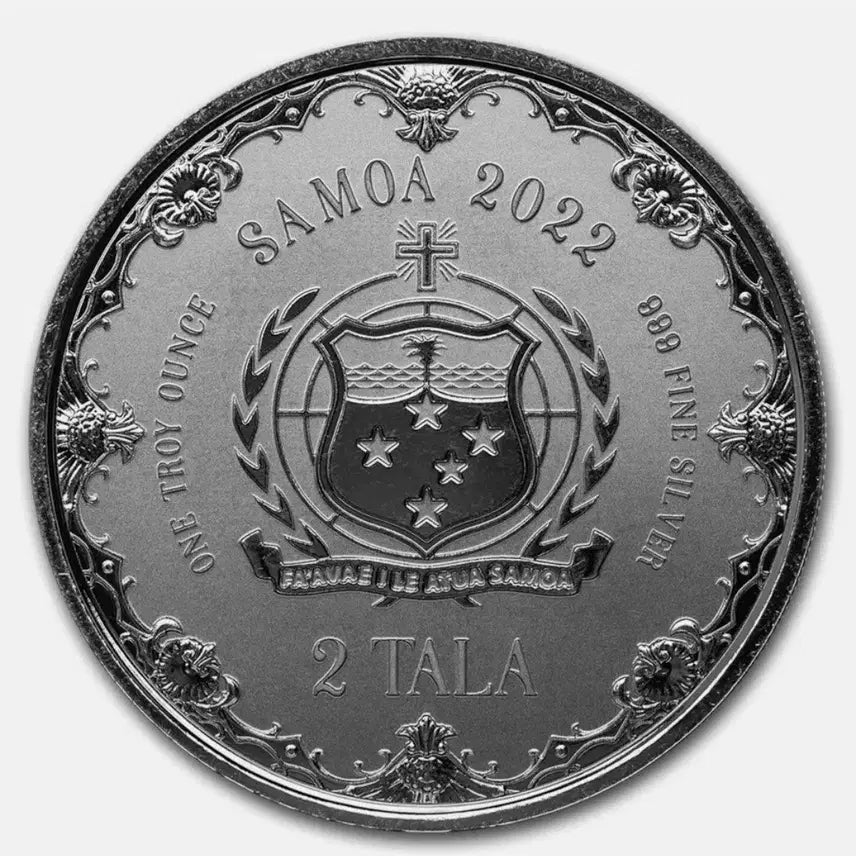 [BUNJANG] Samoa 2022 Mermaid Series 1 oz 99.9% Pure Silver Colorized Coin / 2022년 사모아 머메이드 시리즈 1온스 999% 순은 컬러색채 은화