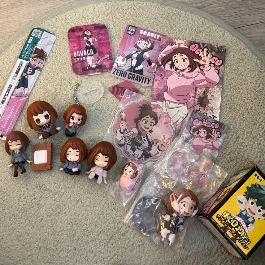 [BUNJANG] My Hero Academia Ochaco Uraraka Merchandise Bundle Set / 나히아 우라라카 굿즈 일괄