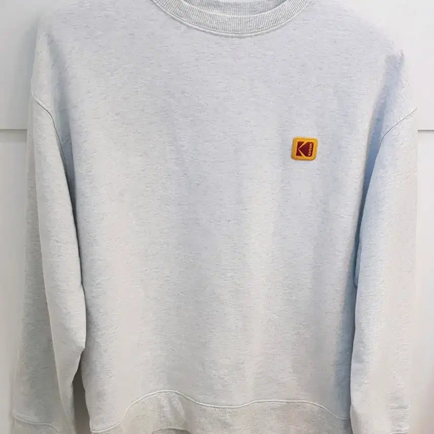 [BUNJANG] Kodak Logo Sweatshirt Gray Size 95 (Light Fleece Lining) / 코닥 로고 맨투맨 티셔츠 회색95(안감약기모)