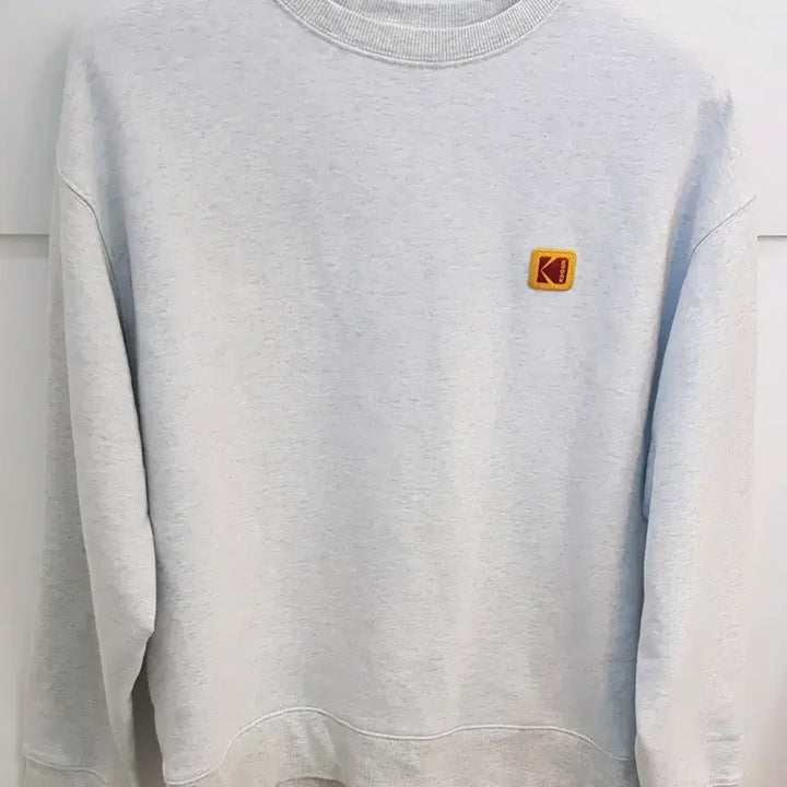 [BUNJANG] Kodak Logo Sweatshirt Gray Size 95 (Light Fleece Lining) / 코닥 로고 맨투맨 티셔츠 회색95(안감약기모)