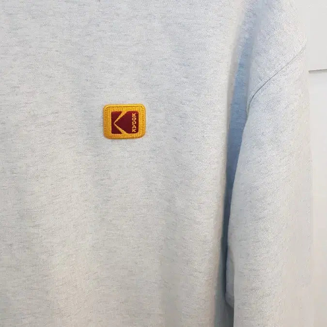 [BUNJANG] Kodak Logo Sweatshirt Gray Size 95 (Light Fleece Lining) / 코닥 로고 맨투맨 티셔츠 회색95(안감약기모)