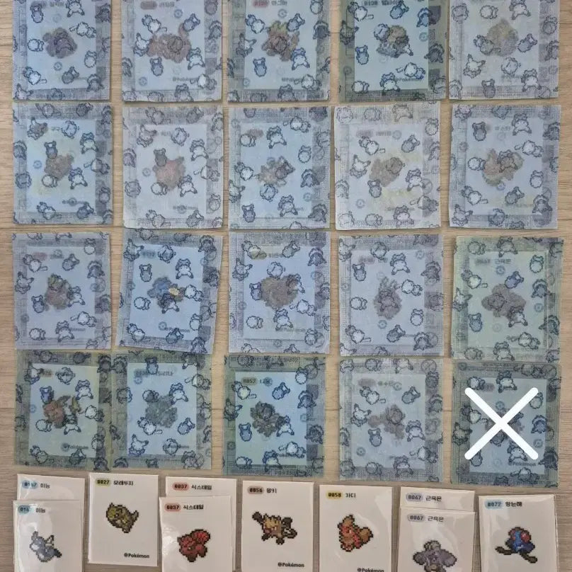 [BUNJANG] Pokemon Sticker Collection Season 5 30th Anniversary Pixel Stickers / 포켓몬 띠부씰 교환 시즌5 30주년 및 여러로 픽셀 띠부씰 교환 .