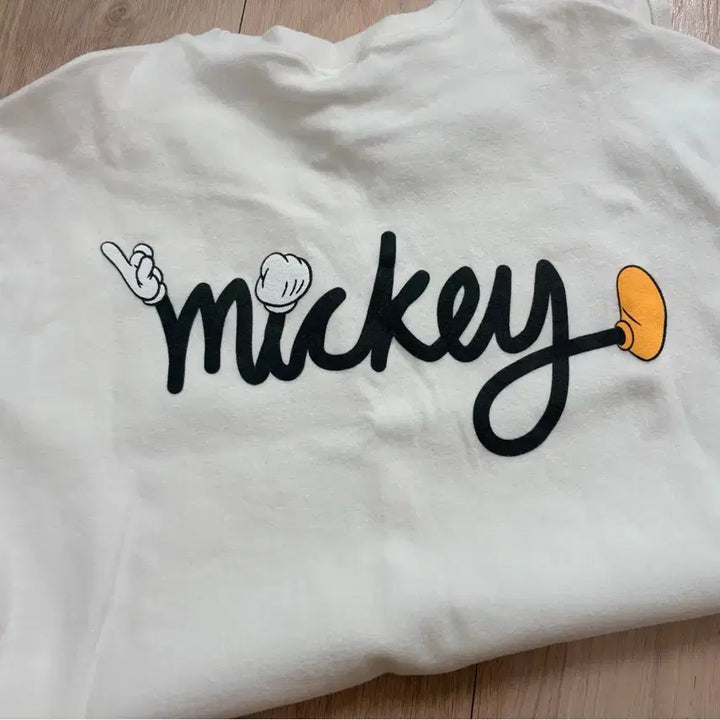 [BUNJANG] Disney Mickey Mouse Short Sleeve T-Shirt White / 디즈니 미키마우스 반팔티