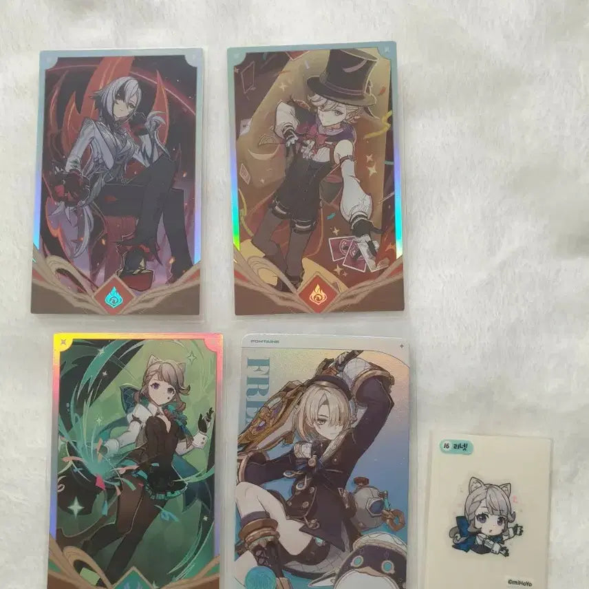 [BUNJANG] Genshin Impact Arlecchino, Lyney, Lynette, Freminet Official Paper Goods Bundle Set / 원신 아를레키노 리니 리넷 프레미네 공식/비공식 지류 굿즈 일괄