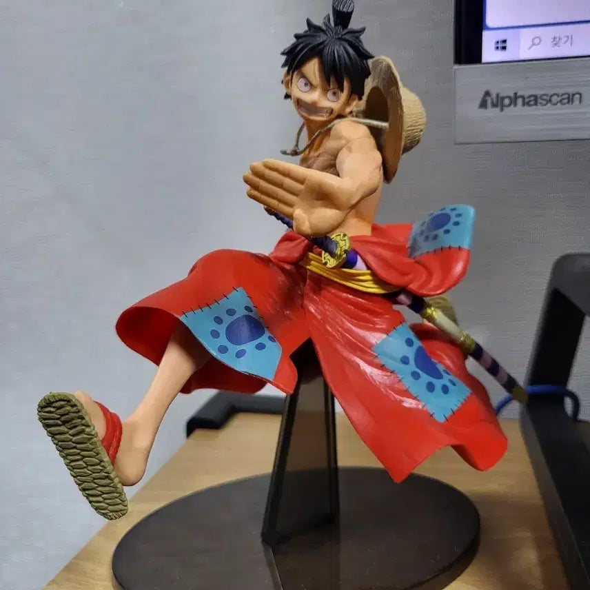 [BUNJANG] One Piece Battle Record Wano Country Luffy Taro Figure / 원피스) 배틀레코드 와노쿠니 루피타로 피규어
