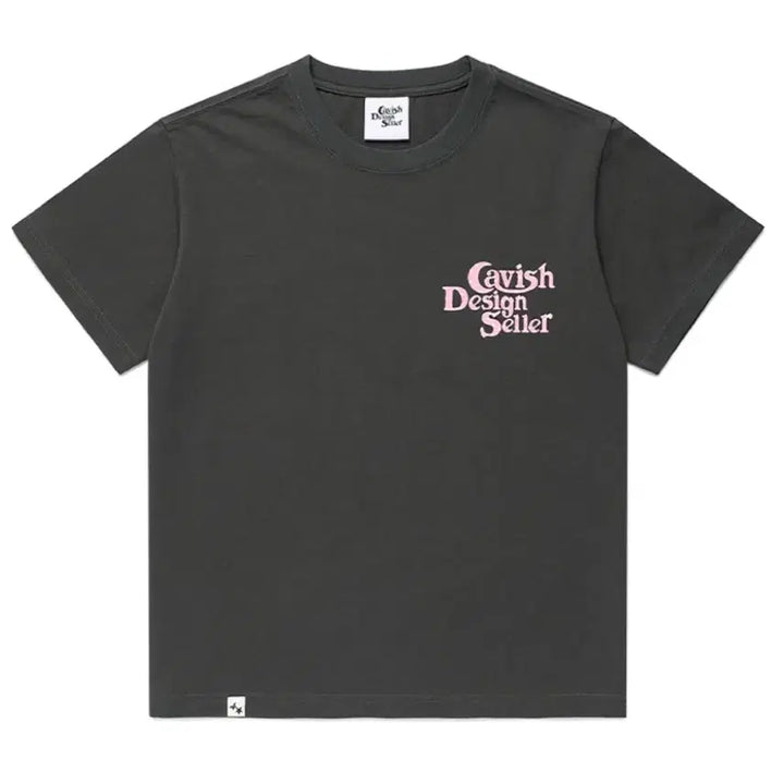 [BUNJANG] CAVISH Star Logo Short Sleeve T-Shirt Charcoal / 카비시 CAVISH 스타 로고 반팔 티셔츠