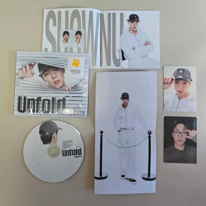 [BUNJANG] Monsta X Unfold Album + Nerd Photocard (Shownu) / 몬스타엑스 언폴드 unfold 셔누 앨범 + 너드 포카
