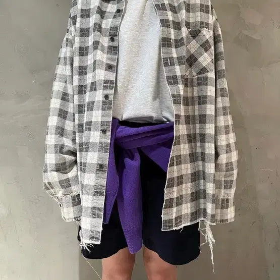 [BUNJANG] Standalone Checkered Shirt / 스탠드얼론 체크 셔츠