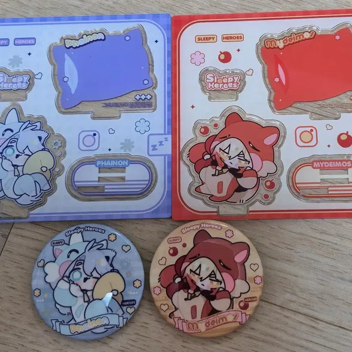 [BUNJANG] Honkai: Star Rail Himeko My Day Acrylic Stand &amp; Badge Bundle Set / 붕괴 스타레일 파이논 마이데이