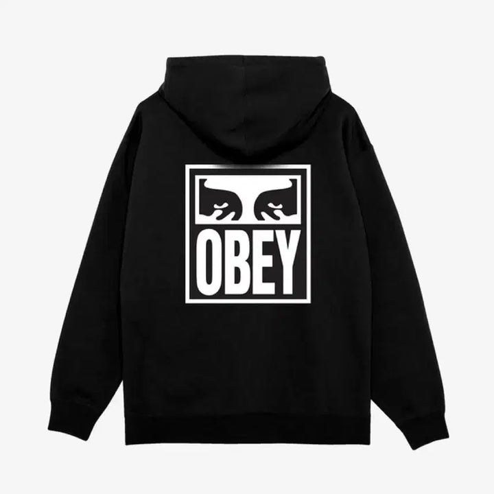 [BUNJANG] OBEY Eyes Icon Hoodie Black (L) / 오베이 아이즈 아이콘 후드티 블랙 (L)
