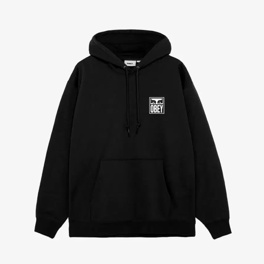 [BUNJANG] OBEY Eyes Icon Hoodie Black (L) / 오베이 아이즈 아이콘 후드티 블랙 (L)