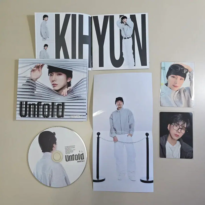 [BUNJANG] Monsta X Unfold Kihyun Album + Nerd Photocard / 몬스타엑스 언폴드 unfold 기현 앨범 + 너드 포카