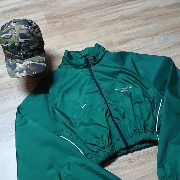 [BUNJANG] Nike Custom Vintage Cropped Windbreaker Jacket / nike 나이키 리폼 커스텀 빈티지 올드스쿨 크롭 바람막이 자켓