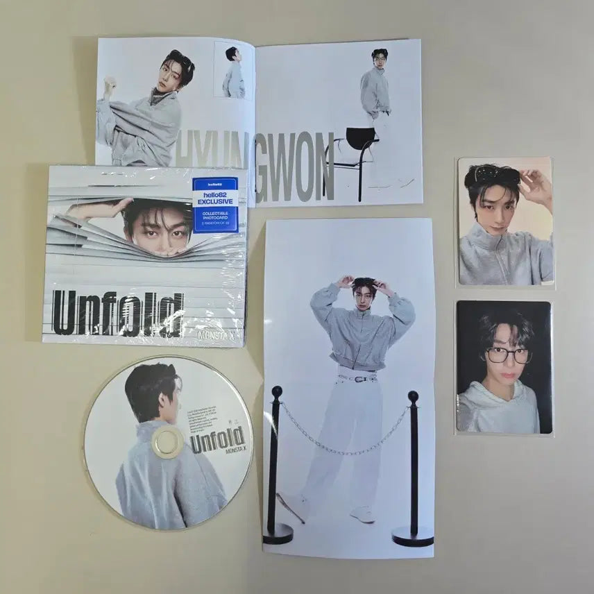 [BUNJANG] Monsta X Unfold Album + Nerd Photocard (Hyungwon) / 몬스타엑스 언폴드 unfold 형원 앨범 + 너드 포카
