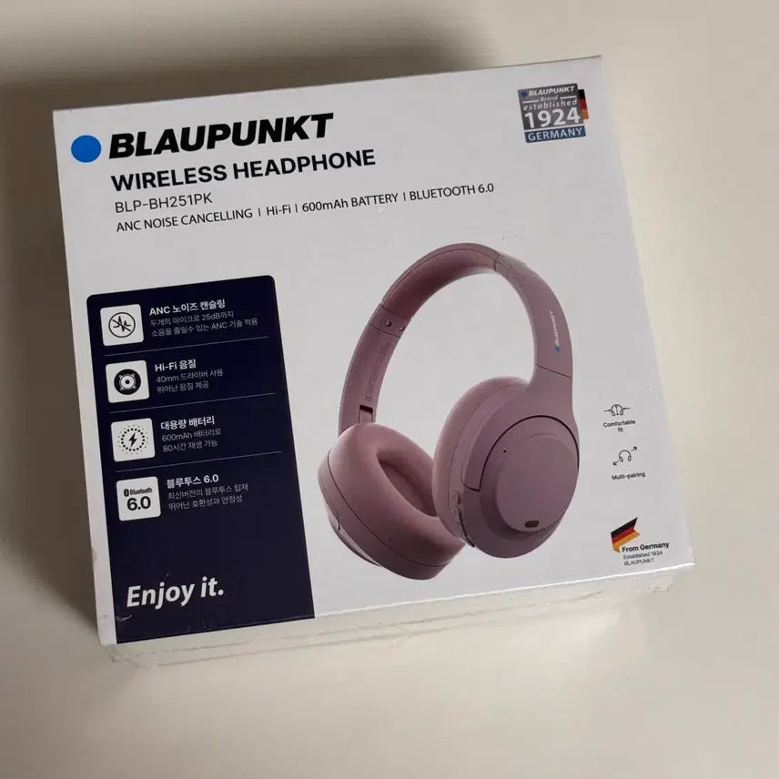 [SOLD OUT] (마지막가격인하)블라우풍트 헤드셋 핑크 blp-bh251pk