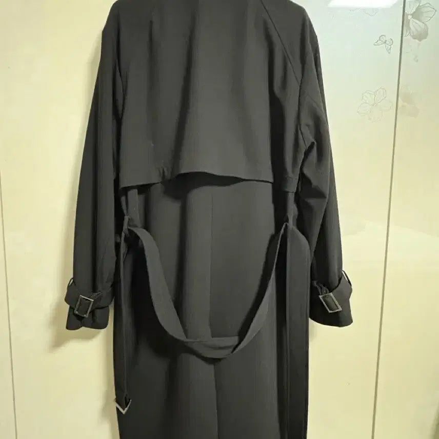 [BUNJANG] Drawfit Trench Coat Black M / 드로우핏 트렌치코트 블랙 M