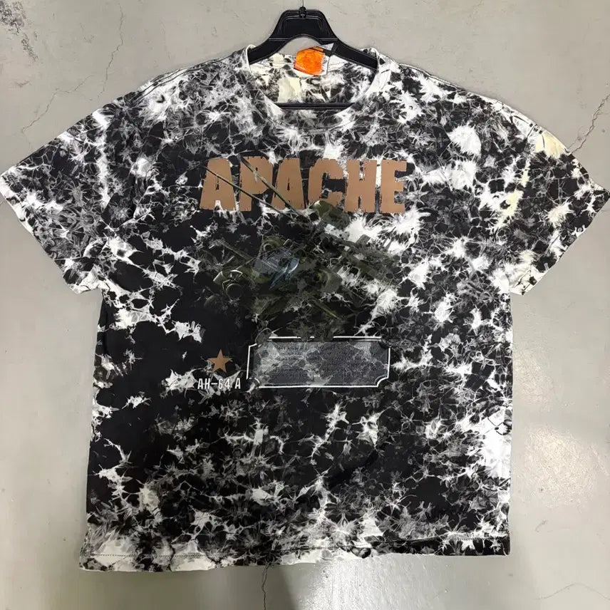 [BUNJANG] Vintage Tie-Dye Print Short-Sleeve T-Shirt XL / 만원샵 빈티지 타이다이 프린팅 반팔티 XL