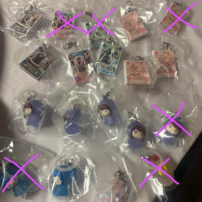 [BUNJANG] Aikatsu! "Mejirushi" Acrylic Keyring / 아이카츠 메지루시 아크릴 키링