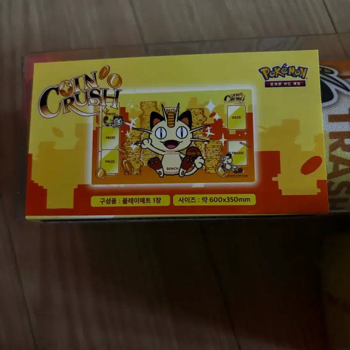 [BUNJANG] Pokemon Meowth Playmat + Deck Case / 포켓몬카드 나옹 플레이매트 + 덱케이스