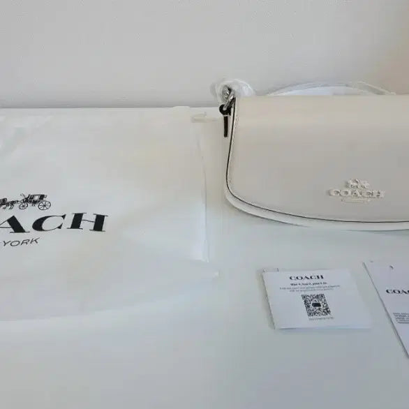 [BUNJANG] Coach Shoulder Tote Bag Cream / 새상품 정품 코치 숄더백 토트 가방