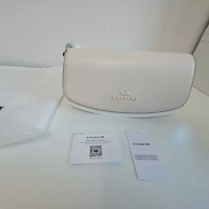 [BUNJANG] Coach Shoulder Tote Bag Cream / 새상품 정품 코치 숄더백 토트 가방