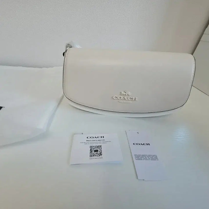 [BUNJANG] Coach Shoulder Tote Bag Cream / 새상품 정품 코치 숄더백 토트 가방
