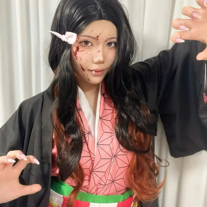 [BUNJANG] Demon Slayer Nezuko Kamado Cosplay Set / 귀멸의칼날 네즈코 코스프레 판매/교환/교판