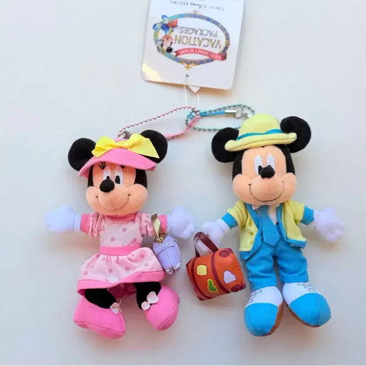 [BUNJANG] Tokyo Disney Resort Mickey &amp; Minnie Mascot Keychain Set / 일본 도쿄 디즈니리조트 미키와 미니 마스코트 키링 세트