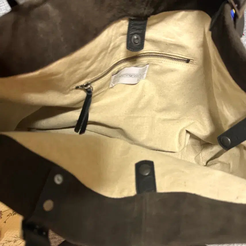 [BUNJANG] Hatching Room Suede Tote Bag / 해칭룸 토트백
