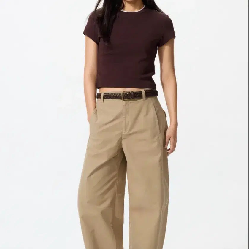 [BUNJANG] Uniqlo Jersey Barrel Leg Pants L / (택포)유니클로 저지베럴레그팬츠 L