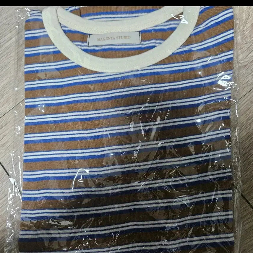 [BUNJANG] Color Block Stripe Short Sleeve T-Shirt / *빠른급처원함* 배색 스트라이프 반팔 티셔츠 *새상품*