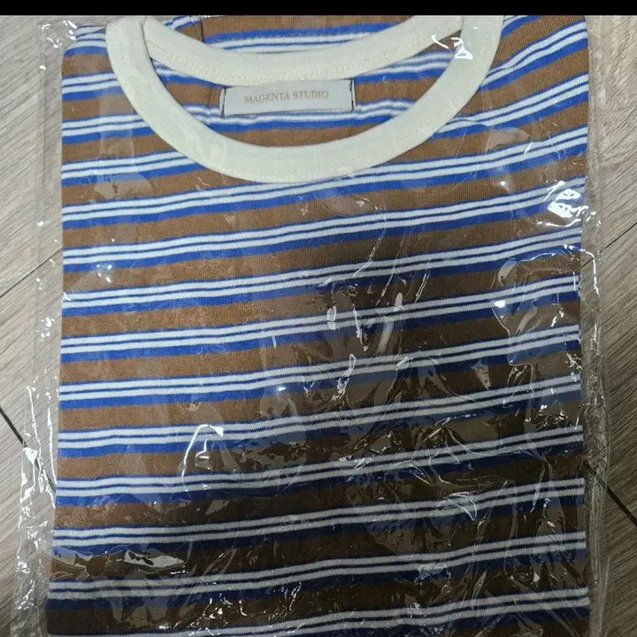[BUNJANG] Color Block Stripe Short Sleeve T-Shirt / *빠른급처원함* 배색 스트라이프 반팔 티셔츠 *새상품*