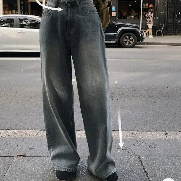 [BUNJANG] SLOWAND Wide Denim Pants Vintage Mid-Blue / 새상품) SLOWAND 슬로우앤드 와이드 데님 팬츠 빈티지 중청 컬러
