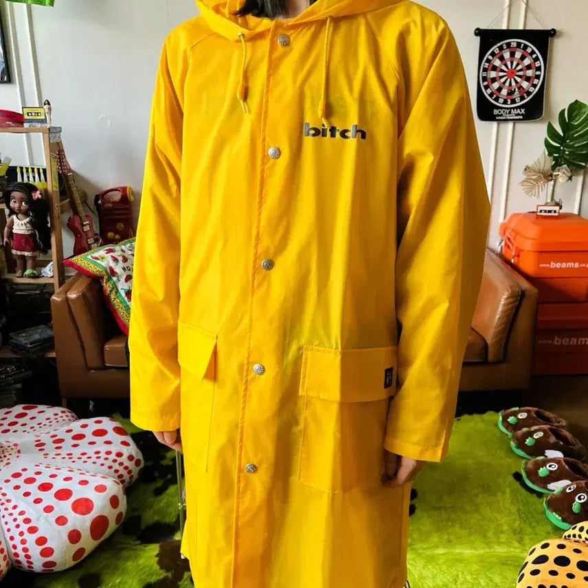[BUNJANG] Bitch Skateboards 90s Vintage Raincoat / 90s Bitch Skateboards 비치 스케이드보드 빈티지 레인코트
