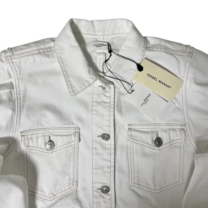 [BUNJANG] Isabel Marant White Puff Sleeve Jacket / (새상품) 이자벨마랑 화이트 퍼프소매 자켓